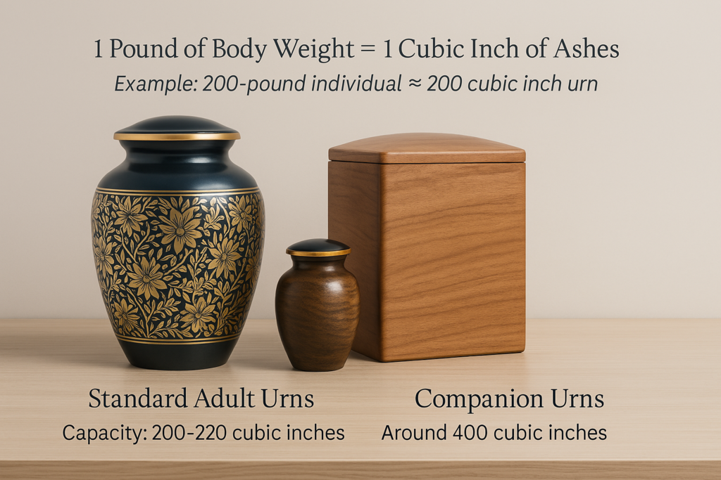 Large Urn and Companion Urn set